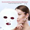 Массагер для лица, корейская силиконовая светодиодная маска терапия 3 цвета. Маска по уходу за кожей для ухода за кожей для прыщей с морщин.