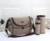 Barn blöja väskor baby designer dragkedja ryggsäck mamma multifunktion messenger blöjor väska