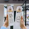 Wasserflaschen Flasche Silikonglas Kawaii Umweltfreundliche Cartoons Gläser Süße Tassen Wasserflasche Me
