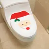 Tuvalet koltuğu, yaratıcı Noel Baba kapağı 44 34cm banyo Noel dekorasyonları Xmas Case Malzemeleri Süslemeler