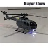 Hélicoptère électrique/RC Aircraft C186 Pro RC pour adultes 2.4G 4 canaux BO105 Scale avec système de stabilisation automatique Hobby Toys 230714