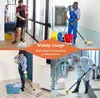 Mops Commercial Mop Heavy Duty Industrial Mop with Long Handle 60" Looped-End String Wet Cotton Mops for Floor Cleaning Home Kitchen 230715