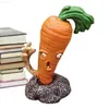 Garden Decorations Vegetable Mini Figurine Decor Creative Spooky Tomato Carrot Radish Halloween Zombie Statue Halloween Garden Ornament L230715