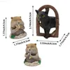 Decorazioni da giardino Resina Gatto Gopher Figurine Animale Gatto Gopher Giardino Scultura Decorazione Ornamenti Giardino Cortile Statue Ornamento Decorazione L230715