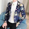 Men's Suits 2023 Designer Style Clothing Spring Trend Printing Business Suit Fashion Casual Shopping Banquet Groom Jacket