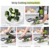 Fruit Vegetable Tools Multifunctional Vegetable Cutter Slicer Carrot Potato Grater Onion Chopper 9 in 1 with Drain Basket Kitchen Fruit Food Gadgets 230714