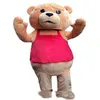 2018 haute qualité eddy ours de TED adulte taille Halloween dessin animé mascotte Costume fantaisie Dress214p