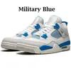 Jumpman 4S Scarpe da pallacanestro da uomo Military Black Cat Canvas University Blue Red Thunder Cactus Jack Uomo Donna Scarpe da ginnastica Outdoor White Sail