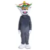 2019 New Madagascar King Julian Lemur Lemuroid Lemuridae Mascot Costume Tecknad karaktär Mascotte för vuxen Halloween271i