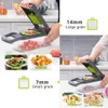 Fruit Vegetable Tools Multifunctional Vegetable Cutter Slicer Carrot Potato Grater Onion Chopper 9 in 1 with Drain Basket Kitchen Fruit Food Gadgets 230714