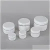 Bouteilles d'emballage 20/30/50/100/150 / 200G Bouteille portable blanche vide Pot de crème cosmétique en plastique rechargeable avec doublure intérieure 2021 V2 Dro Dhajz