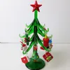 Handgjorda Murano Glass Crafts Christmas Tree Figures Ornament Home Decor Simulation Christmas Tree With 12 Pendant Accessories 2221s