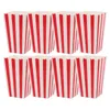 Servis uppsättningar 24 datorer Box Paper Candy Containers Party Snack Bucket Portable Popcorn Movie Night Fried