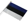 Bannerflaggor grossist National Flags Slovenien Kroatien Estland Litauen Rumänska ryska flaggor 14*21 cm med plaststänger 230715