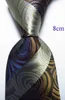 Bow Ties Fashion Tie Tie Men 8cm حرير الحرير مجموعة الذهب الأبيض الأزرق جاكار المنسوج