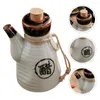 Dinnerware Sets Glass Bottle Japanese Style Sauce Container Home Seasoning Oil Pot Kitchen Supply Accessory Condiment Jar Trumpet Stand