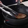 Matlagningsredskap Silikonmatstång för rostfritt stål Kök enhand nonslip sallad Tong Grill 230714