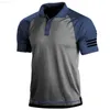 T-shirts pour hommes Nouveaux hommes Polo à manches courtes Drapeau américain Imprimer Sports de plein air T-shirts pour hommes Été Col rabattu Boutons T-shirts pour hommes Tops L230715