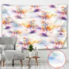 Tapisseries Dôme Caméras Fleur Peinture Botanique Tapisserie Tenture Murale Hippie Bohème Tapisseries Décor À La Maison Coloré Psychédélique Boho Maison Tissé R230714