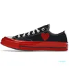 designer Canvas Red heart peeps chaussures de course femmes hommes chaussures de skateboard Play Bright Black low PLAY Red Midsole Play Multi Heart Green