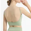 AL Double-sided nude thin shoulder sports bra strap beautiful back sports underwear women's shockproof gather running fitness bra yoga camisole