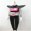 Disfraz de Cosplay Undertale Mettaton EX negro con guantes 245R