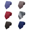 Bow Ties Fashion Silk Mens Neck Tie 8cm Width Man Necktie Long Orange Plain Patterned For Wedding Party Gravatas Para Homens YUW08