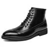 Herren Chelsea Stiefel handgemachte Lederstiefel für Mann Mode Patchwork Kleid Stiefeletten personalisierte männliche Schuhe