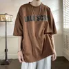 Männer T-Shirts Mode Brief Gedruckt Casual Kurzarm T-shirts Sommer Retro Dünne Lose Halbarm T-shirt Männer Tops männliche Kleidung