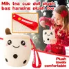 Parti Favor Mini Bubble Çay Aile Dolgulu Bebek Peluş Meyveler İçecek Şişe Çilek Süt Kupası Yastığı Yastık Çocuk Oyuncakları Toy