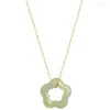 Hanger Kettingen Natuurlijke Jade Ketting Mode-sieraden Eenvoudige Sleutelbeen Sierlijke Choker Edelstenen