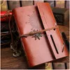 Notepads Compass Bandageds Retros Notepad Loose Leafs Small Notebooks Kraft Paper Rich Color Notebook School Supplies 5 6Lq E2 Drop Dhn3R