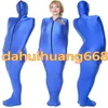Blue Lycra Spandex Mummy Suit Costumes Unisex Sleeping Bags Mummy Costumes Outfit With internal Arm Sleeves Halloween Cosplay Cost1903