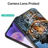 Capa traseira para telefone Realme 9 Pro Plus 5G 4G Preto Tpu Leão Lobo Tigre Dragão