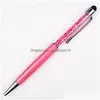Ballpoint Pens Crystal Pen Creative Stylus Touch do pisania dostosowanych materiałów biurowych Szkoła 1 35GH B DROP DOSTAWA BIZNES BIZNES DH5RJ