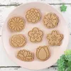 Baking Moulds Flower Cookie Cutter Cartoon Sunflower Rose Mold Diy Cake Decoration Tools Biscuit Fondant Maker Kitchen Bakeware Stamp