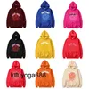 sweaters 23ss Designer clothes Men Hoodies Sweatshirts Hip Hop Young Thug Spider Hoodie fashion quality Velvet sweater 555 Pullovers Women mens
