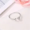 Anneaux de mariage à la mode coeur lettre Zircon pour les femmes mode coréenne j'aime charme doigt bijoux saint valentin cadeaux Couple articles 2023