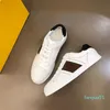 2023-Men Sneakers Shoes White Black Leather Calfskin Low Top Trainers Party Wedding Men's Casual Walking Party Wedding EU38-46