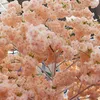 Dekorativa blommor 120 cm Big kryptering Silk Cherry Blossom Artificial Flower Weeding Arch Decoration Backdrop Branch Wisteria Vine Peach