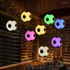 Pendant Lamps Flash LED Football Night Remote Control Rechargeable Light Outdoor Bar El Bedroom Bedlamp Colorful Lamp Rc