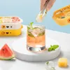 Baking Moulds Ice Storage Box Soft Cartoon Design Food Grade Juice Pudding Cube Mold Freezer Accessories