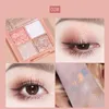 Eye Shadow HOJO 4 Color Diamond Sequined Glitter Eyeshadow Palette Makeup Shimmer Eye Shadow Pallete Waterproof Cosmetic Set TSLM1 230715