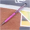 Bolígrafos Crystal Pen Creative Stylus Touch para escribir suministros extraíbles Office School 1 35Gh B Drop Delivery Business Industr Dh5Rj
