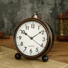 Table Clocks Living Room Vintage Desk Desktop Office Travel Nordic Clock Creative Elektronik Saat Home Decoration Luxury ZY50TZ