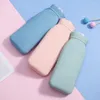 물병 주사 만화 실리콘 광장 가방 휴대용 핸드백 따뜻한 아기 배꼽 폭발 -방송 병