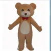 2018 Factory direct rode stropdas teddybeer kostuum teddybeer mascotte kostuum pluche teddybeer costume199n