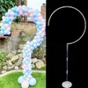 Cm Round Circle Balloon Stand Colonna con arco Decorazione di nozze Sfondo Festa di compleanno Baby Shower334v
