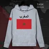 Erkek Hoodies Fas'ın Batı Krallığı Fas Mar Çenç Hoodie Sakiller Erkek Sweatshirt Street Giyim Giysileri Hip Hop Trailsuit 02