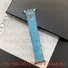 Luxury Leather Watchband For Apple Watch Strap Bands Smartwatch Band Series 1 2 3 4 5 6 7 8 SE 38MM 40MM 41MM 45MM 42MM 49MM Designer Smart Watches